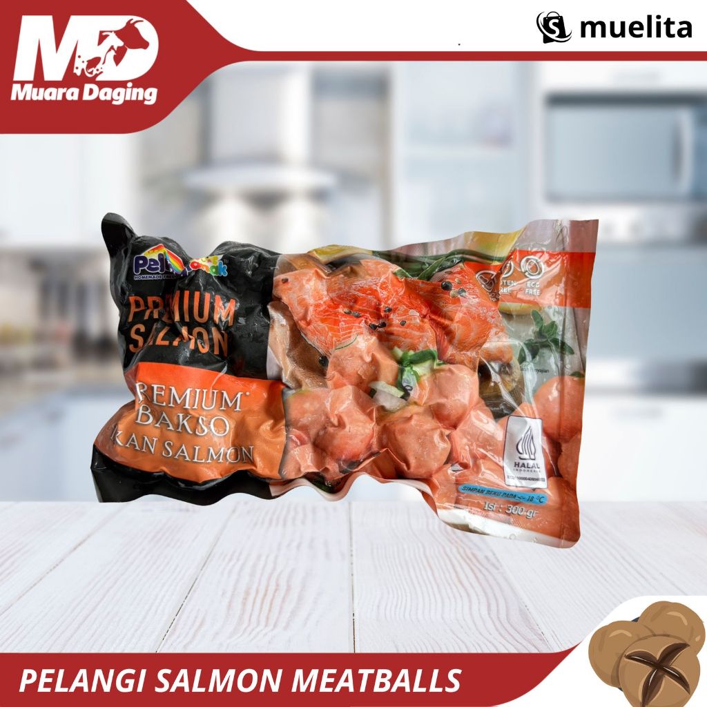

PELANGI Bakso Salmon Premium 300gr - GLUTEN FREE