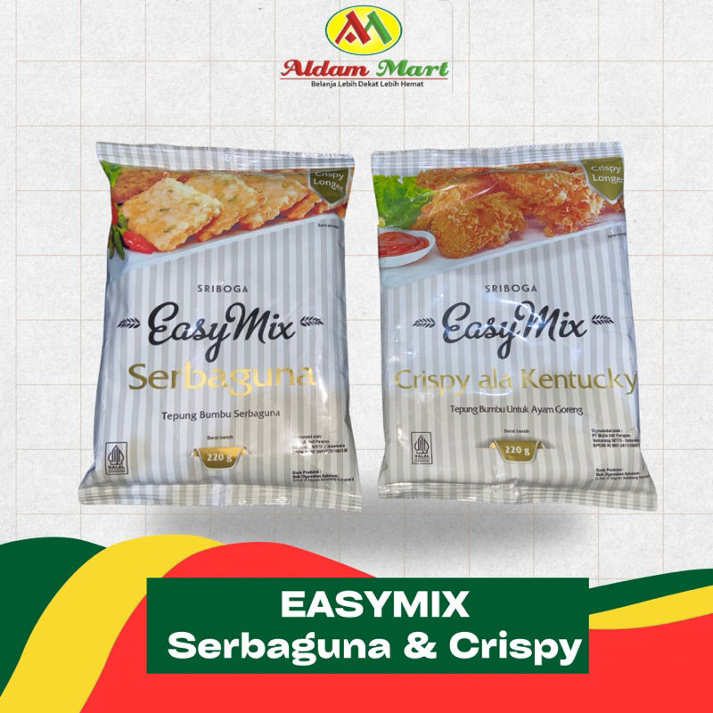 

A.M/ SRIBOGA Easy Mix Tepung Bumbu Serbaguna & Tepung Bumbu Ayam Goreng