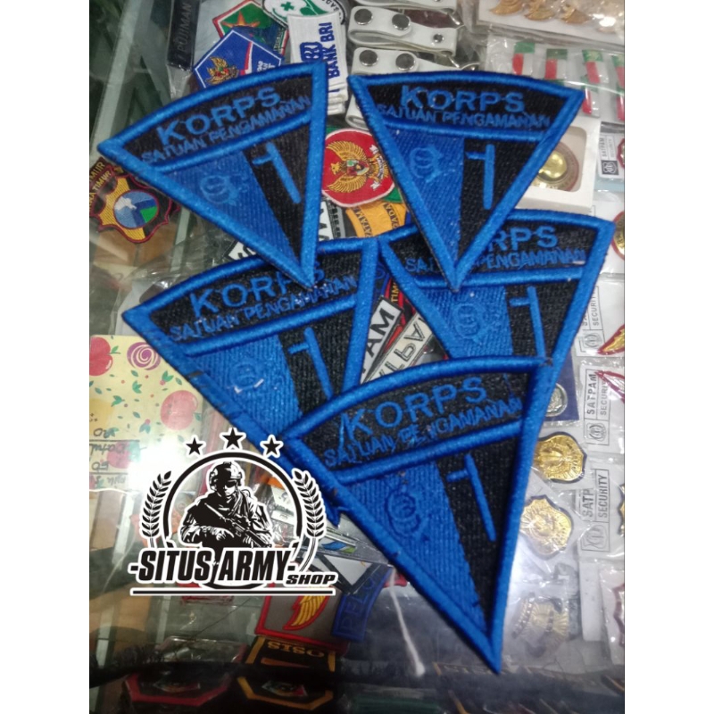 BORDIR KORPS SATPAM || BORDIR TIMBUL KORPS SATUAN PENGAMANAN || KORPS SATPAM || LOGO KORPS SATPAM ||