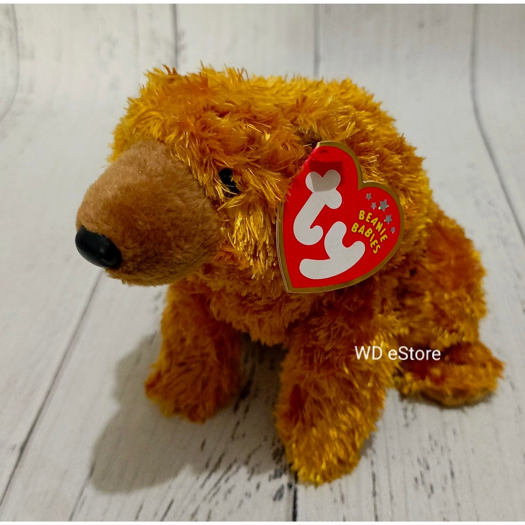 Boneka Beruang Cokelat TY Beanie Baby Sequoia