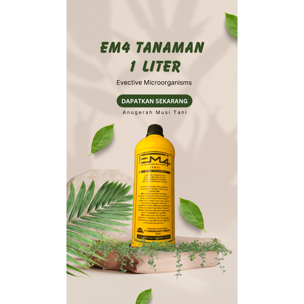 EM4 Tanaman / EM4 Peternakan / EM4 Perikanan (1 Lt) - Efective Microorganisme 4