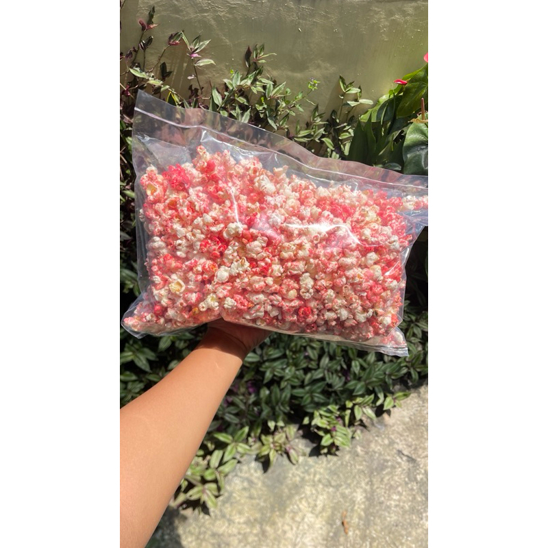 

Cahayadstore Popcorn Manis 250Gram - Popcorn Strawberry - Popcorn Pandan - Cemilan Nonton Gurih