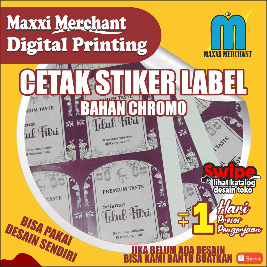 

cetak stiker label makanan kemasan minuman a3+ design sukasuka custom sudah dipotong