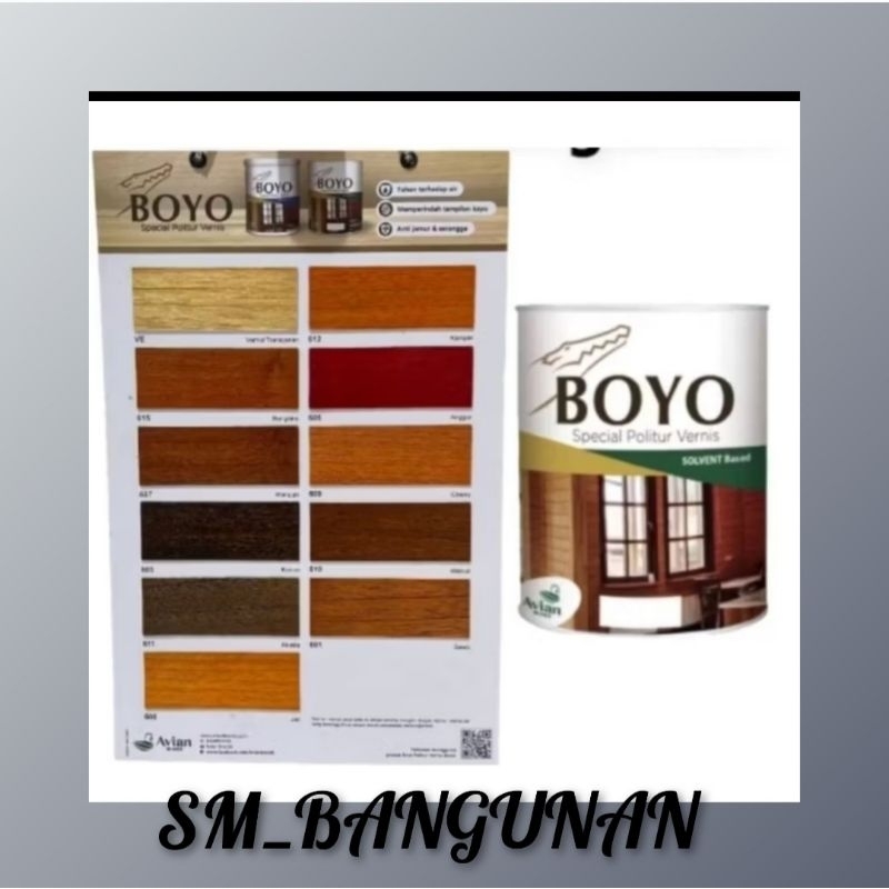 CAT VERNIS BOYO / CAT SPESIAL POLITUR UKURAN 1LITER / CAT KAYU