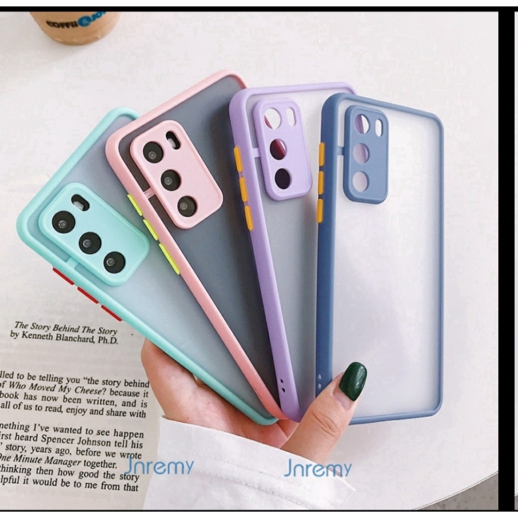 Case Akrilic Transparan For Samsung Vivo Redmi Xiaomi Realme Huawei BANYAK PILIHAN WARNA ( PINK , NA