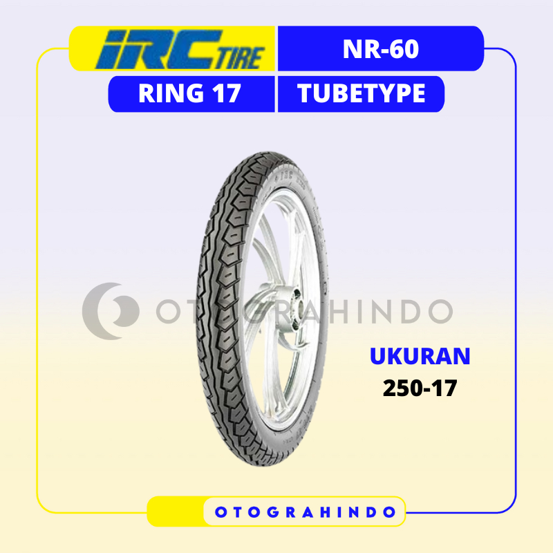 BAN LUAR SEPEDA MOTOR IRC NR60 UKURAN 275-17 RING 17 TUBETYPE