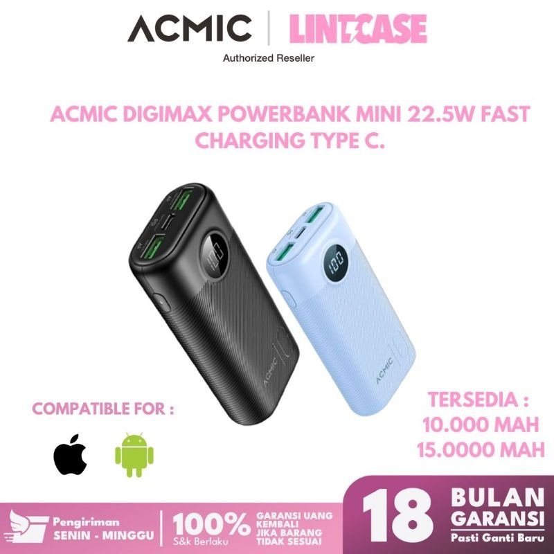 ACMIC DIGIMAX POWERBANK Fastcharging 22W Original