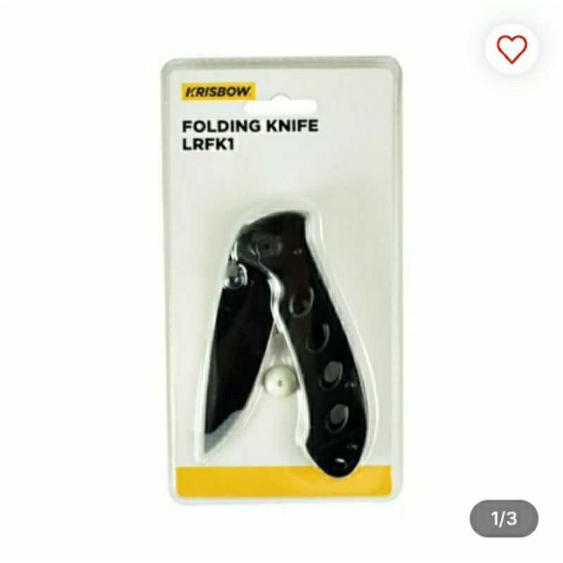 Krisbow Pisau Lipat Lrfk1 - Hitam