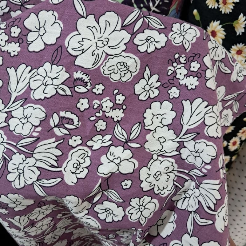 kain katun poplin | kain katun poplin motif | katun poplin premium | kain katun poplin motif bunga |