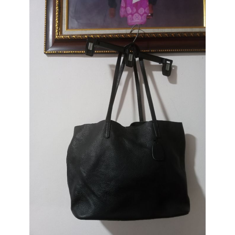 preloved Tote bag tas kulit sapi asli