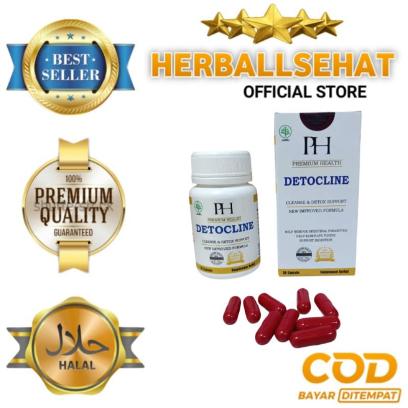 Detocline Asli Original Obat Parasit Paling Ampuh DETOCLINE Original Obat Anti Parasit Resmi BPOM