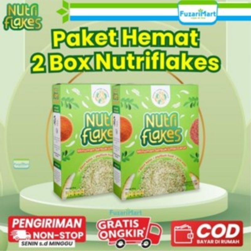 

Nutriflakes Paket 2 Box - Atasi Asam Lambung - Diet Sehat & Lancarkan Saluran Pencernaan 100%Original