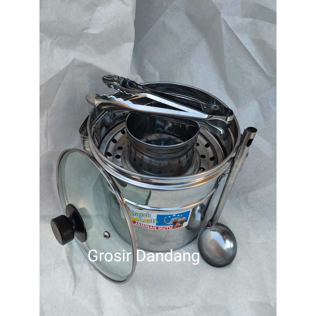 Dandang bakso mini tutup kaca 18 terbaruu