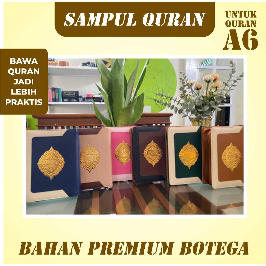 

sampul alquran A6 - untuk quran a6 - cover al quran eksklusif bahan botega premium