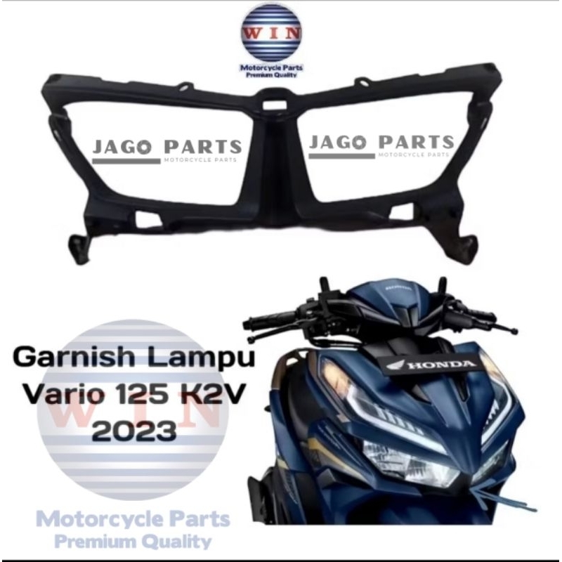 Garnis lampu garnish cover bawah dudukan lampu honda vario 125 Gen 2 K2V 2022-2024