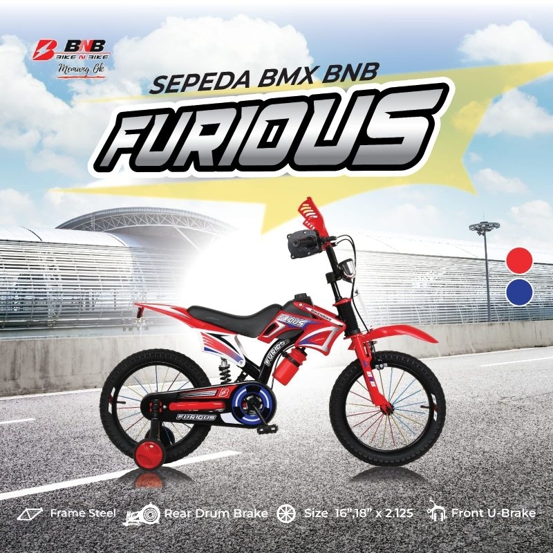 Sepeda anak Trail BNB BMX 12 inch Furious sepeda bmx trail