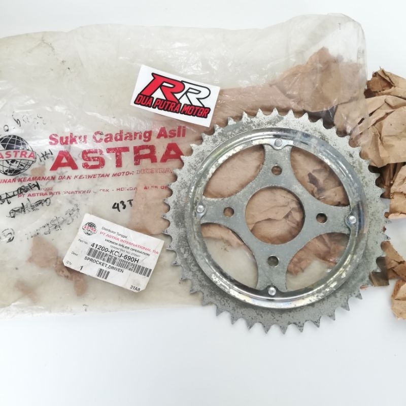 ger gear gir rantai rante rantei roda belakang original ori astra honda tiger 2000 mega pro megapro 