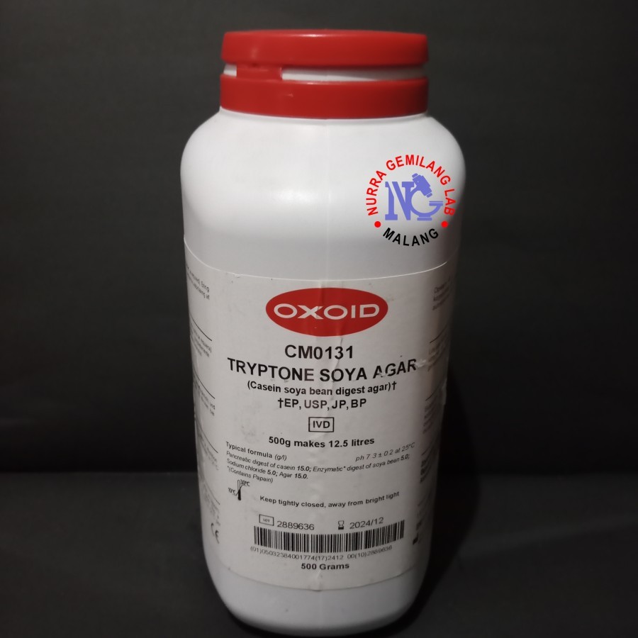 

Tryptone Soya Agar ECER OXOID (Soybean Casein Digest Agar)