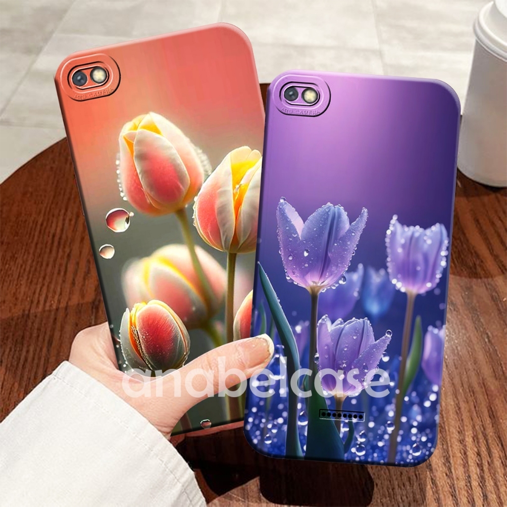 Softcase  REDMI 6A 6 5A 4A NOTE 6 5 5PRO 5A 5A PRIME Case Tulip Flower Aesthetic - Case Cantik - Cas