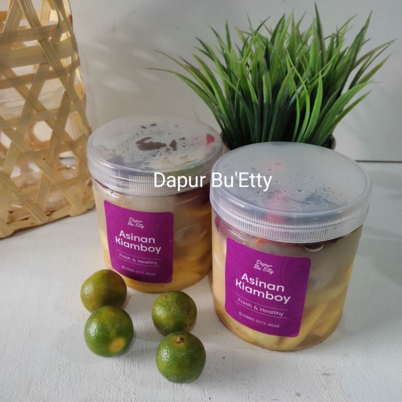 

Asinan Kiamboy kemasan toples 500 Ml