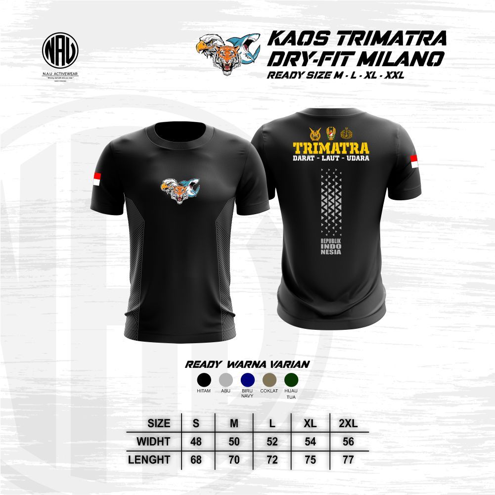 Kaos Jersey Nauactivewear Drifit Milano Trimatra - Jersey Trimatra