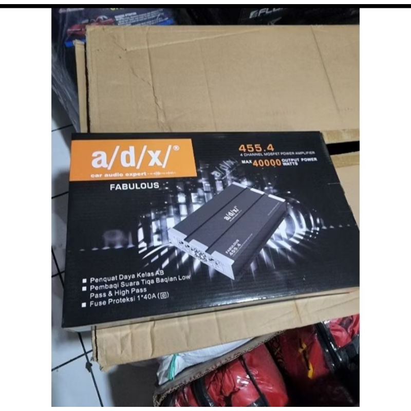 Power Amplifier Mobil ADX Earthquake 455.4 Max Power 45000 Watts