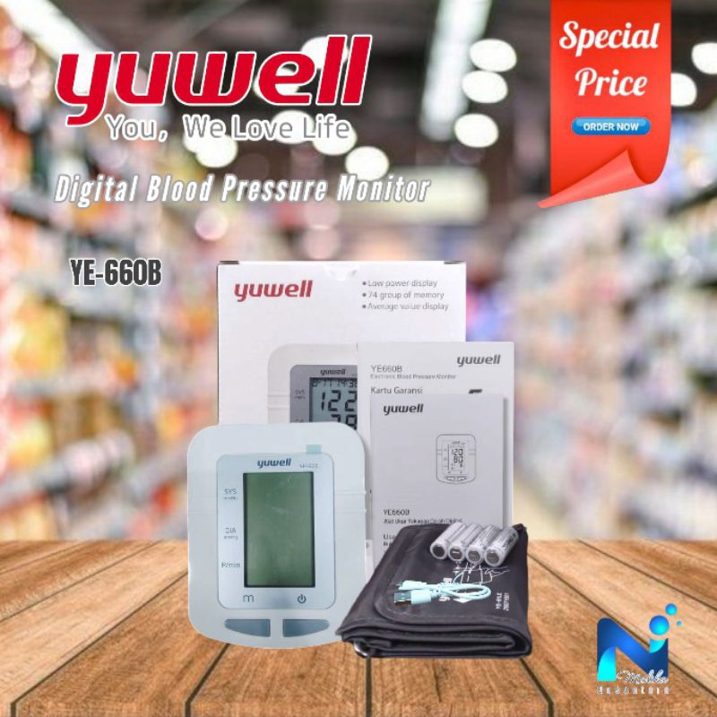 Tensimeter Digital Yuwell YE 660B Alat Tensi Meter Digital Original Yuwell 660 B