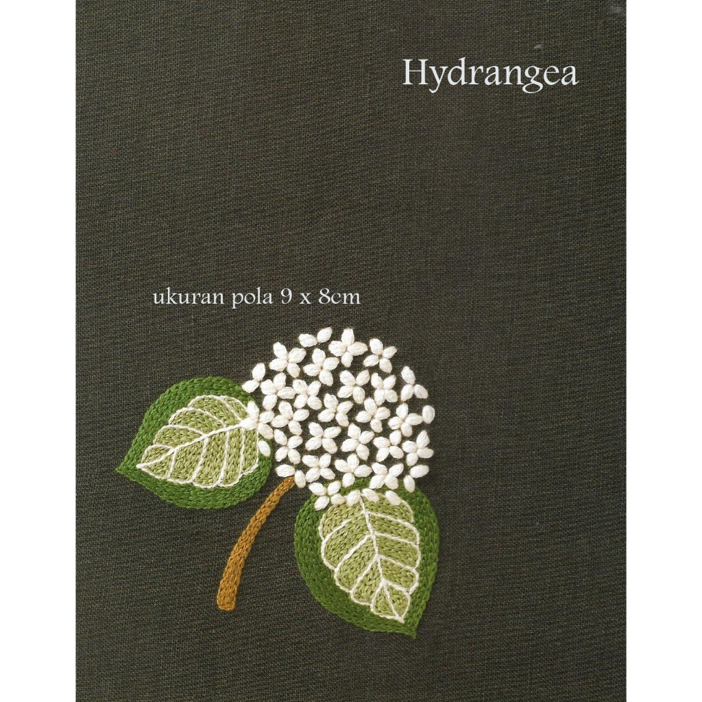 Pola sulam Hydrangea