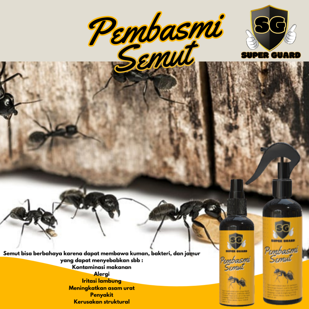 SG Pembasmi Semut Ampuh – Semut Hitam & Semut Api Hilang Tuntas | Obat Pembasmi Serangga