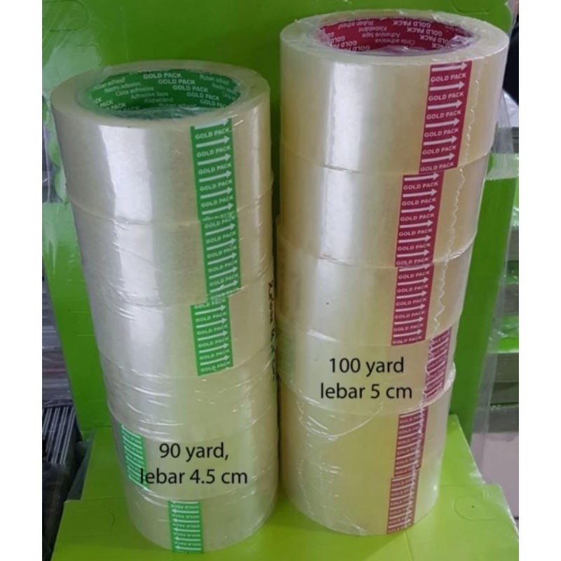 

Goldpack Bening 100 yard 1 pcs lakban lebar 5 cm