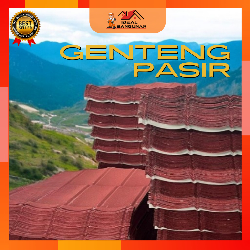 [READY] GENTENG PASIR MAROON | GENTENG PASIR