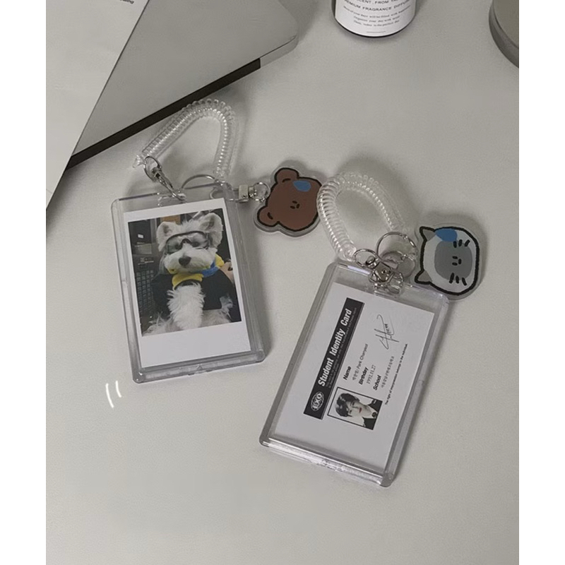

Name Tag Lanyard ID Card Acrylic Transparan Card Holder