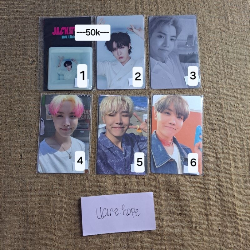 WTS PHOTOCARD BTS OFFICIAL JHOPE