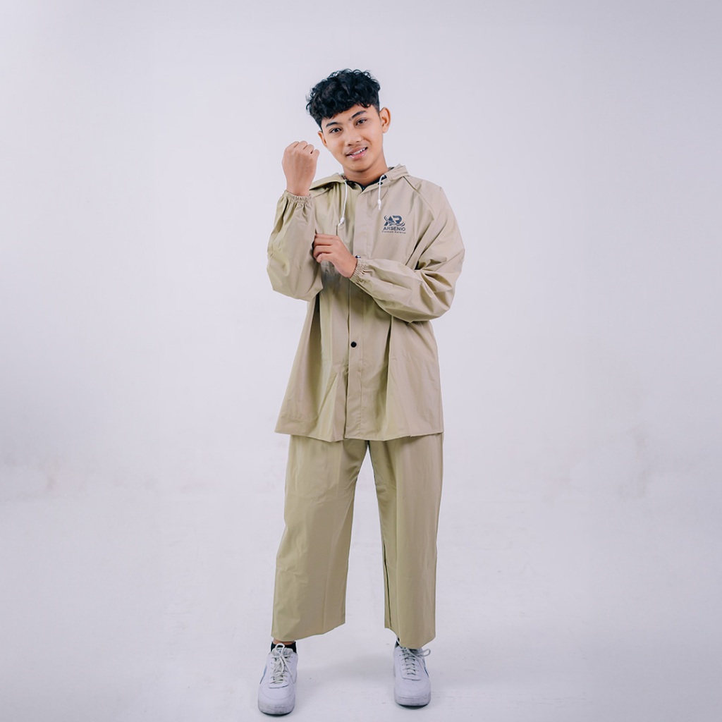 JAS HUJAN MANTEL HUJAN MOTIF SETELAN BAHAN PVC TERBAIK WANITA DAN PRIA