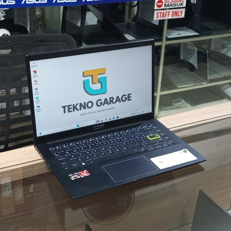 ASUS VIVOBOOK M413DA RYZEN 5 3500U RAM 8GB SSD 512GB 14in FHD IPS BAZZEL