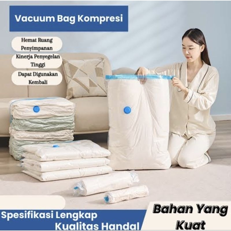 Plastik Vacum | Plastik Vacuum | Vacuum Bag Pakaian | Kantong Vakum | Plastik Selimut Kompres Boneka