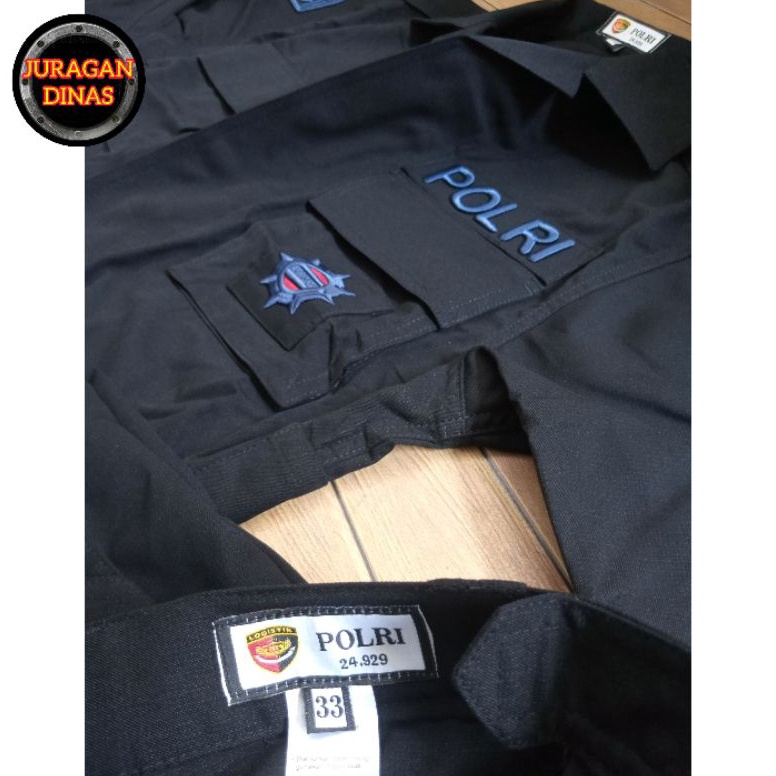 Lariz 224 Baju PDL Hitam Brimob Tactical Original Asli Jatah pembagian terbaru