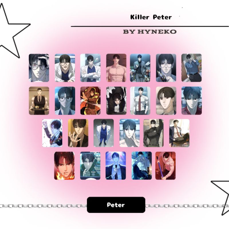 PHOTOCARD KILLER PETER (isi 25 pcs)