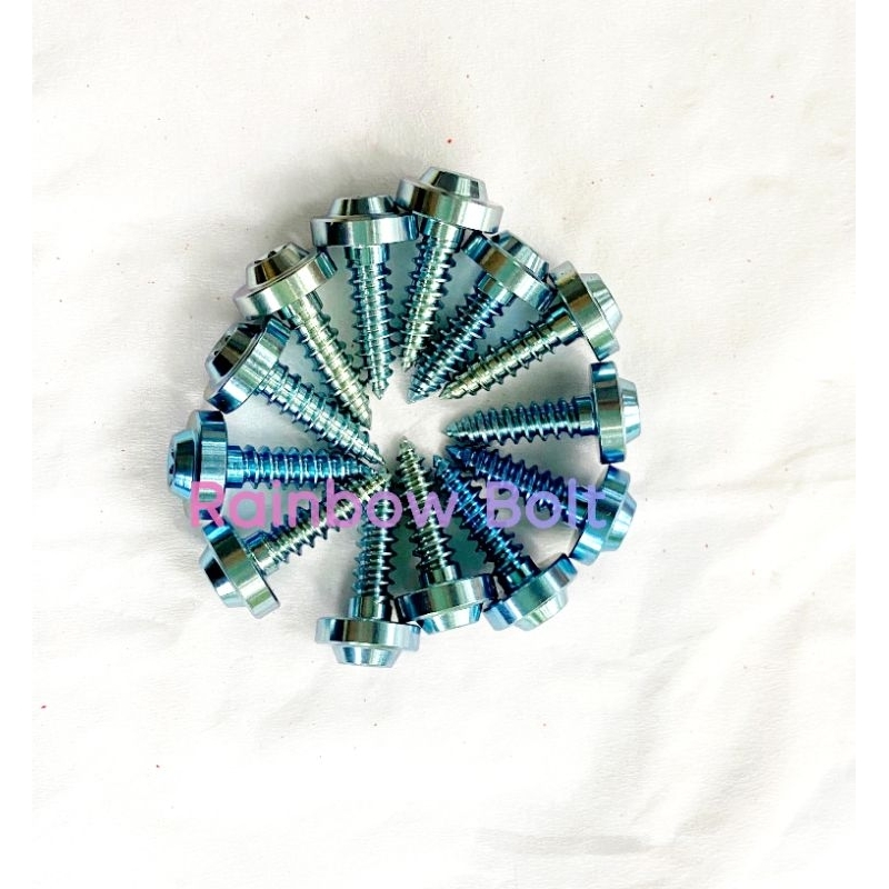 Baut Titanium Body Kasar / Baut Cacing Yamaha Universal SPD Motor Original Titanium Vietnam Gr5