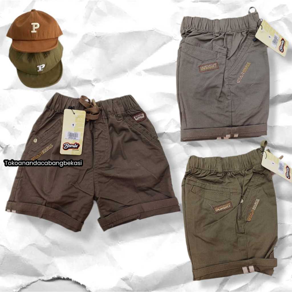 Bombi - Celana 3/4 Anak Laki - Laki 1 - 2 Tahun //Celana 3/4 Anak Laki - Laki Bombi