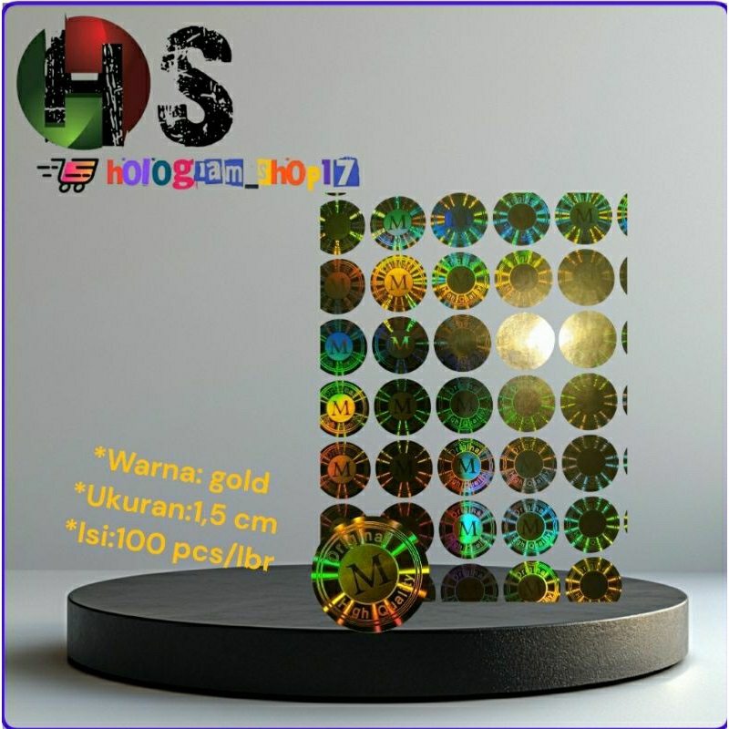 

stiker hologram original M