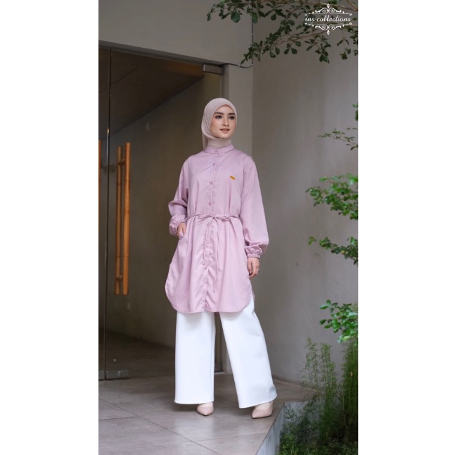 Serbuuuu Tunik Nala By Ins Collections Baju Atasan Muslim Wanita Casual Bahan Katun Toyobo Premium