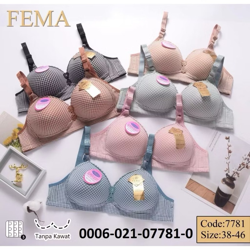 DAPET 2 DAPET 2 FEMA CUP C KAIT 3 CUP JUMBO | BH BUSA TANPA KAWAT FEMA