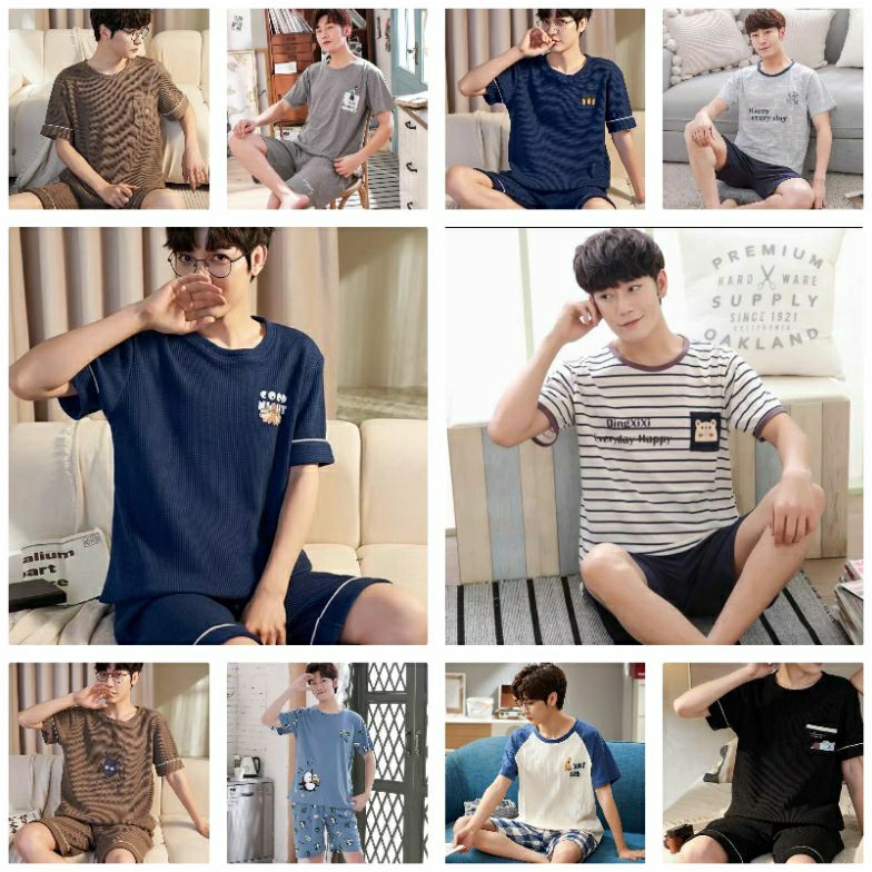 Promo Baju tidur piyama setelan pria importBaju tidur piyama setelan premiumBaju tidur piyama setela