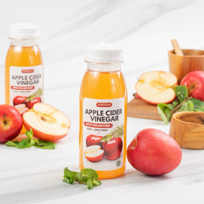 

[ MINI ] Apple Cider Vinegar With The Mother - Cuka Apel Organik 100ml | Ameena Premium Quality