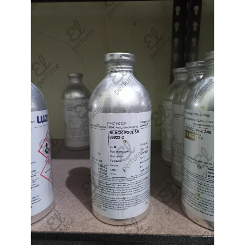 BLACK EXCESS LUZI bibit parfum paco black XS men segel 500gr