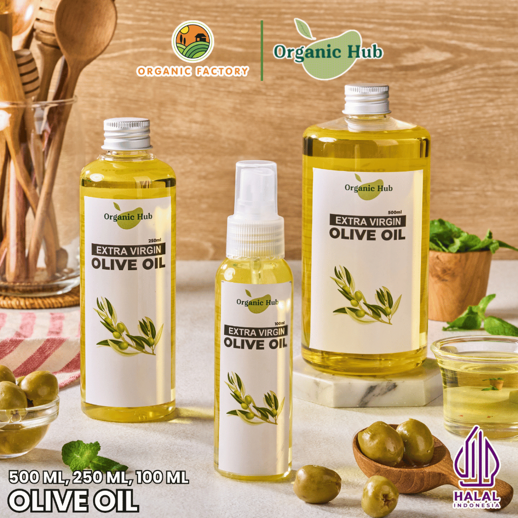 

Organic Hub Minyak Zaitun Premium Quality 100% Murni EVOO Ekstra Virgin Olive Oil 100 ml