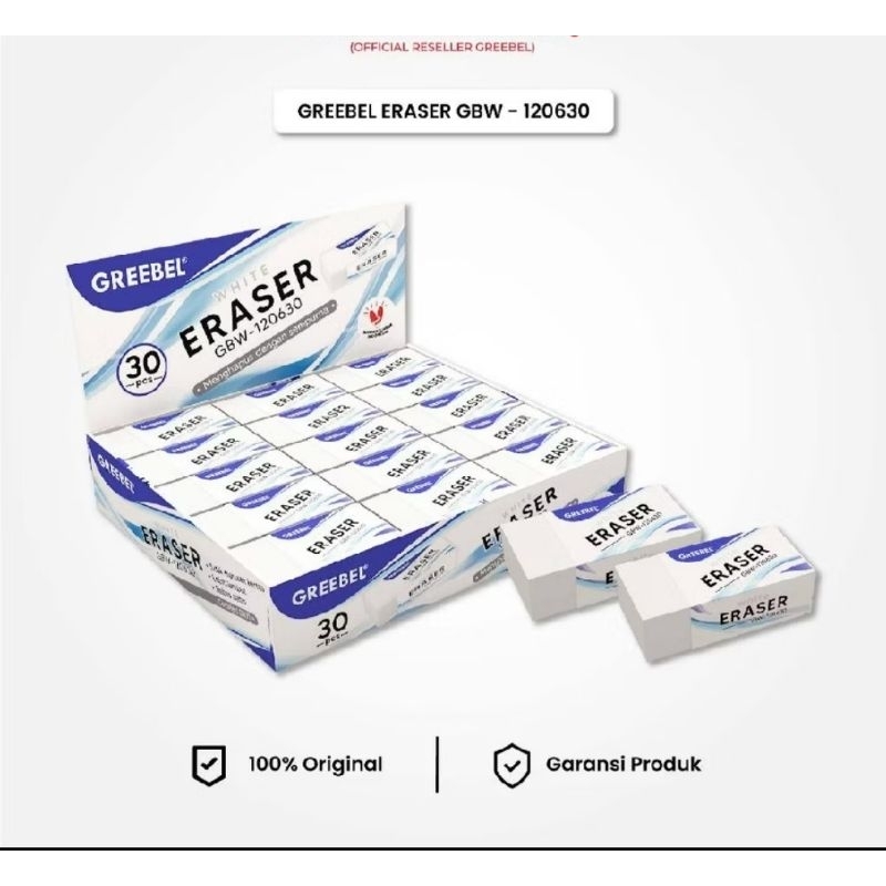 

[SATUAN] Penghapus Putih/ Penghapus Pensil / Eraser