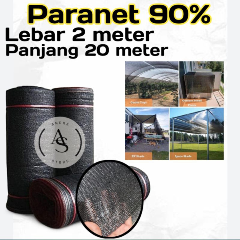Paranet 90% Lebar 2 meter panjang 20 meter