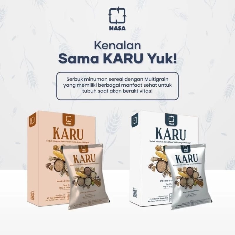 

KARU NASA ISI 5 SACHET MINUMAN MULTIGRAIN PENAMBAHS SERAT